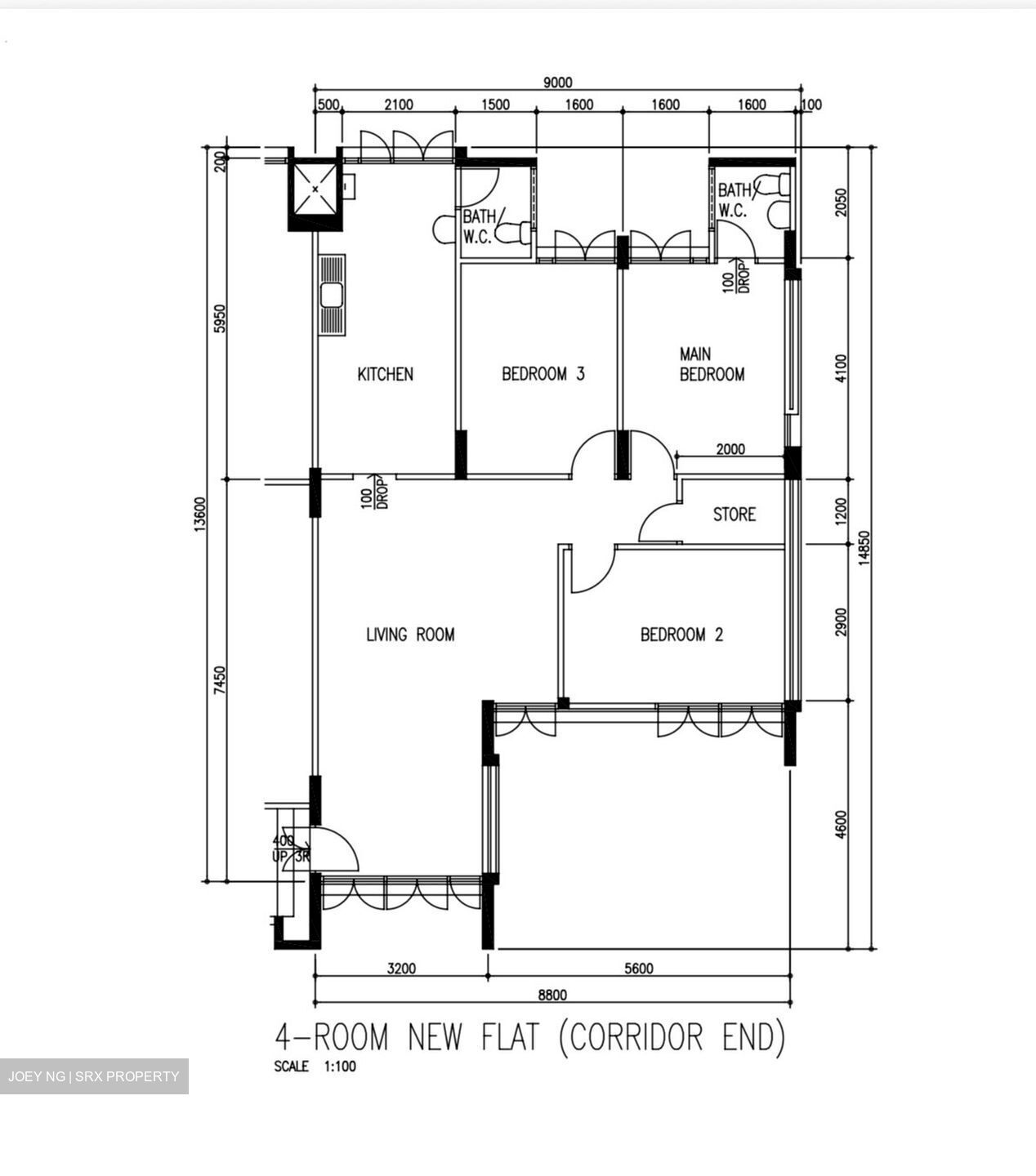 Blk 235 Yishun Street 21 (Yishun), HDB 4 Rooms #556605651